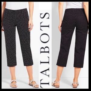 NWOT Talbots Perfect Skimmer Dot Pant